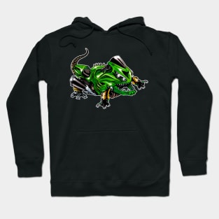 Kawasaki ZX14 Lizard Green Hoodie